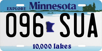 MN license plate 096SUA