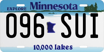MN license plate 096SUI