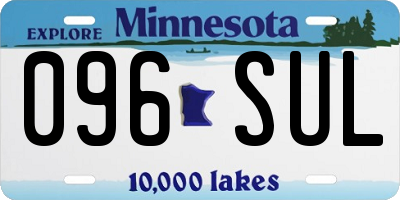 MN license plate 096SUL