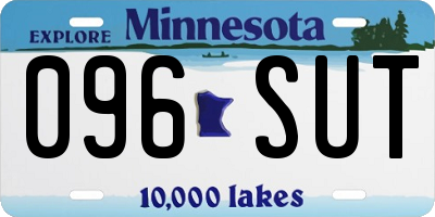 MN license plate 096SUT