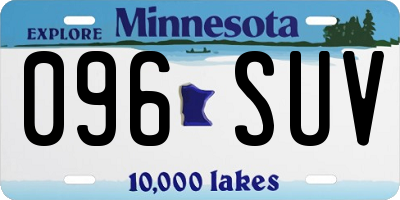 MN license plate 096SUV