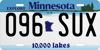 MN license plate 096SUX