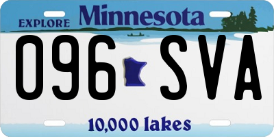 MN license plate 096SVA