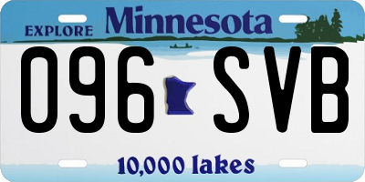 MN license plate 096SVB
