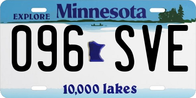 MN license plate 096SVE