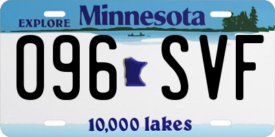 MN license plate 096SVF