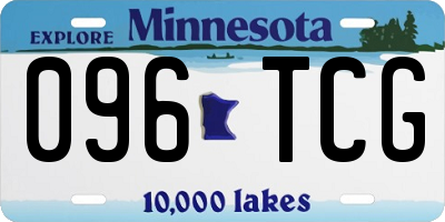 MN license plate 096TCG