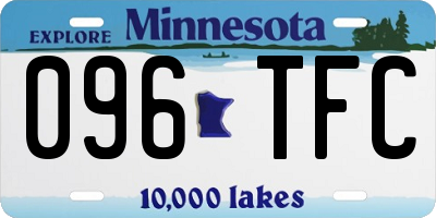 MN license plate 096TFC