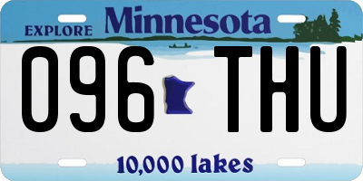 MN license plate 096THU