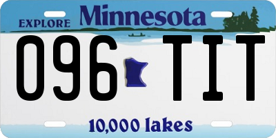 MN license plate 096TIT