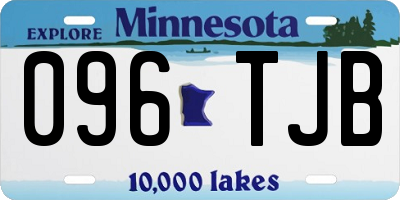 MN license plate 096TJB