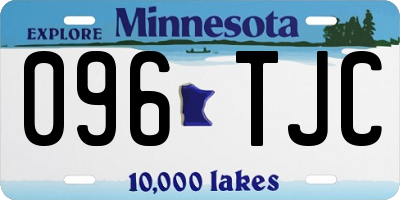 MN license plate 096TJC