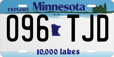 MN license plate 096TJD