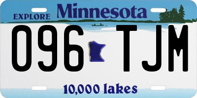 MN license plate 096TJM