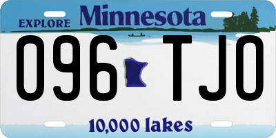 MN license plate 096TJO
