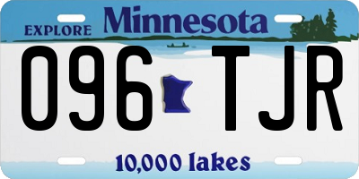 MN license plate 096TJR