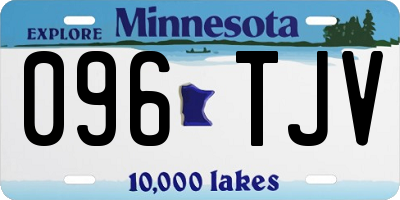 MN license plate 096TJV