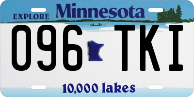 MN license plate 096TKI