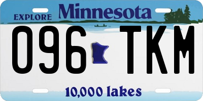 MN license plate 096TKM