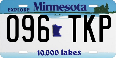 MN license plate 096TKP