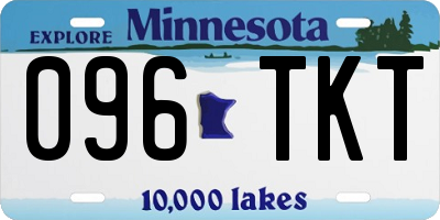 MN license plate 096TKT