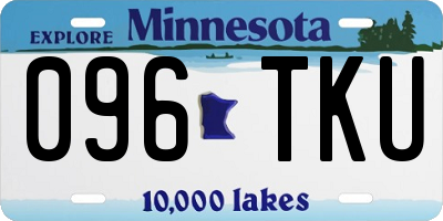 MN license plate 096TKU
