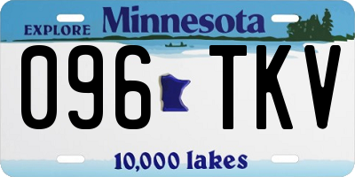 MN license plate 096TKV