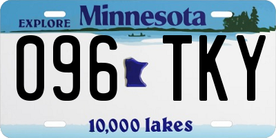 MN license plate 096TKY
