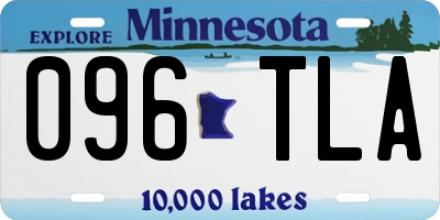 MN license plate 096TLA