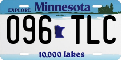 MN license plate 096TLC