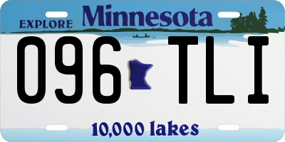 MN license plate 096TLI