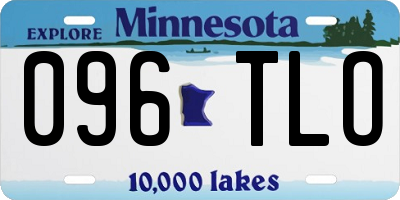 MN license plate 096TLO