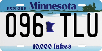 MN license plate 096TLU