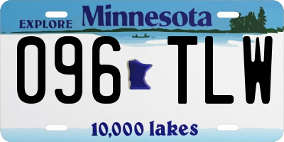 MN license plate 096TLW