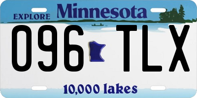 MN license plate 096TLX