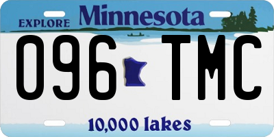 MN license plate 096TMC
