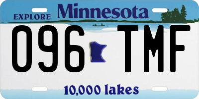 MN license plate 096TMF