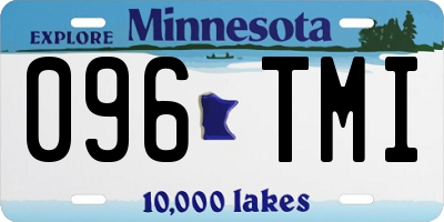 MN license plate 096TMI