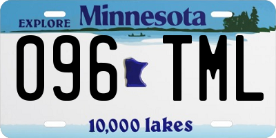 MN license plate 096TML
