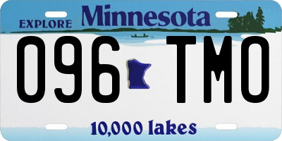 MN license plate 096TMO