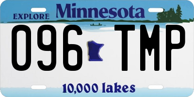 MN license plate 096TMP