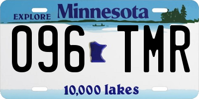 MN license plate 096TMR