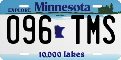 MN license plate 096TMS