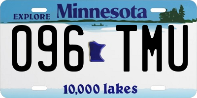 MN license plate 096TMU