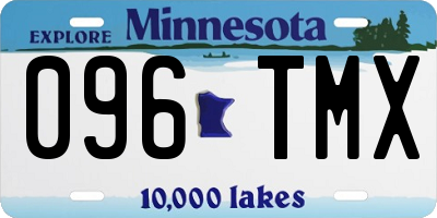 MN license plate 096TMX