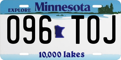 MN license plate 096TOJ