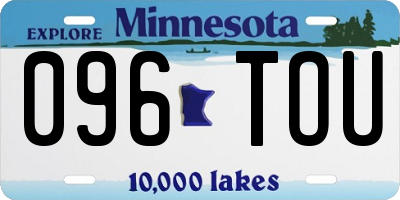 MN license plate 096TOU