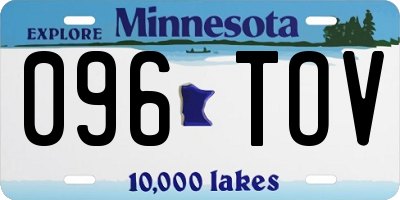 MN license plate 096TOV