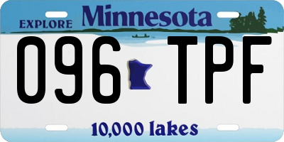 MN license plate 096TPF