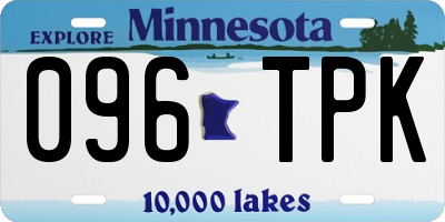 MN license plate 096TPK
